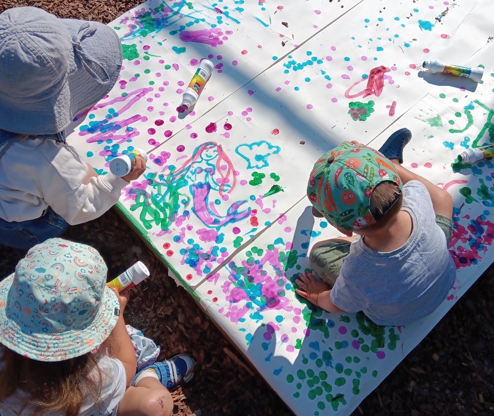 Children outdoor art
